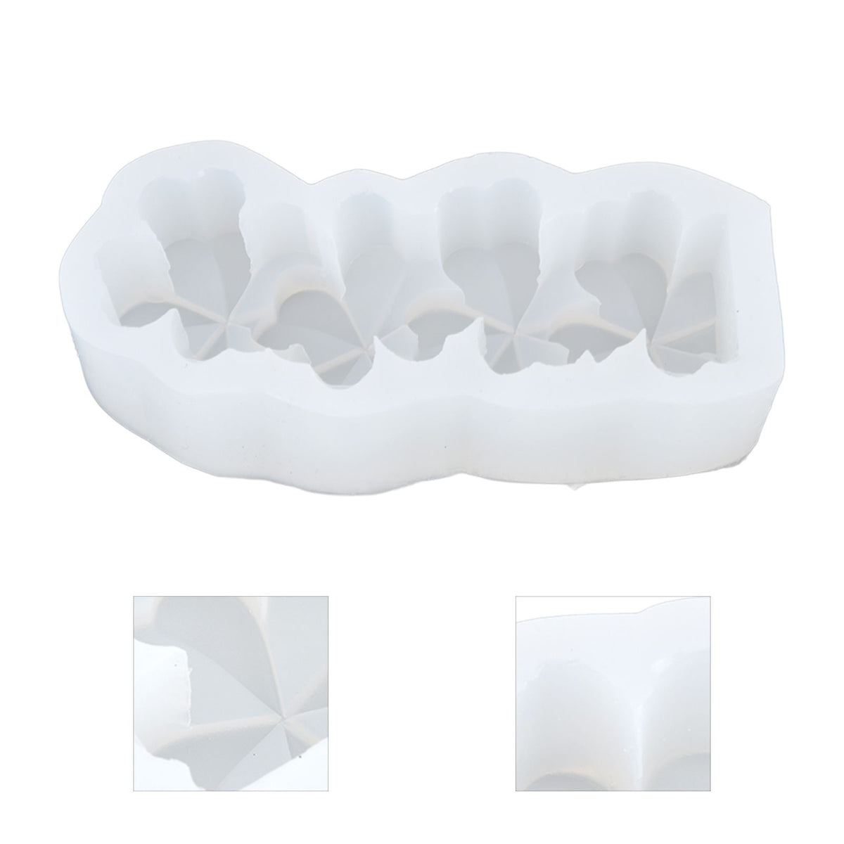 Candle Molds Silicone Easy Demoulding Food Grade Silicone DIY Chocolate Cake Mould for DIY Crafts Home DecorationFour Leaf Clover
