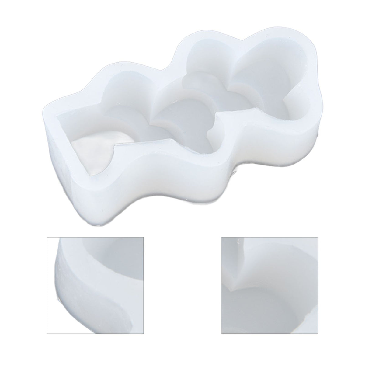 Candle Molds Silicone Easy Demoulding Food Grade Silicone DIY Chocolate Cake Mould for DIY Crafts Home DecorationLove Heart