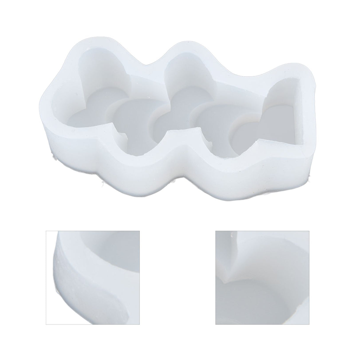 Candle Molds Silicone Easy Demoulding Food Grade Silicone DIY Chocolate Cake Mould for DIY Crafts Home DecorationLove Heart