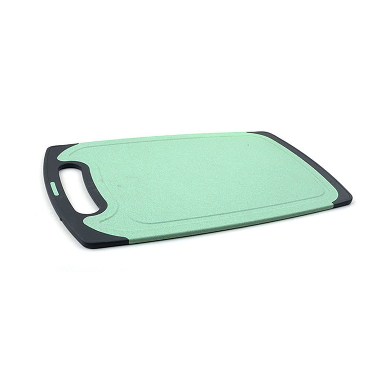 Wheat Straw Cutting Board Hemming Design Anti Slip Anti Overflow Sink Healthy Chopping Board for Household Outdoor CampingGreen