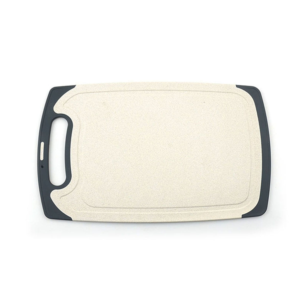Wheat Straw Cutting Board Hemming Design Anti Slip Anti Overflow Sink Healthy Chopping Board for Household Outdoor CampingBeige