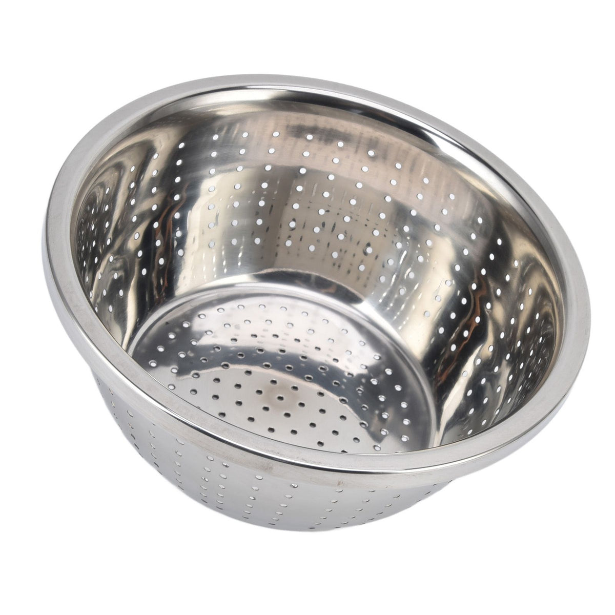 Vegetable Washing Basket Rustproof Multifunction Stainless Steel Colander for Kitchen Household Silver22cm