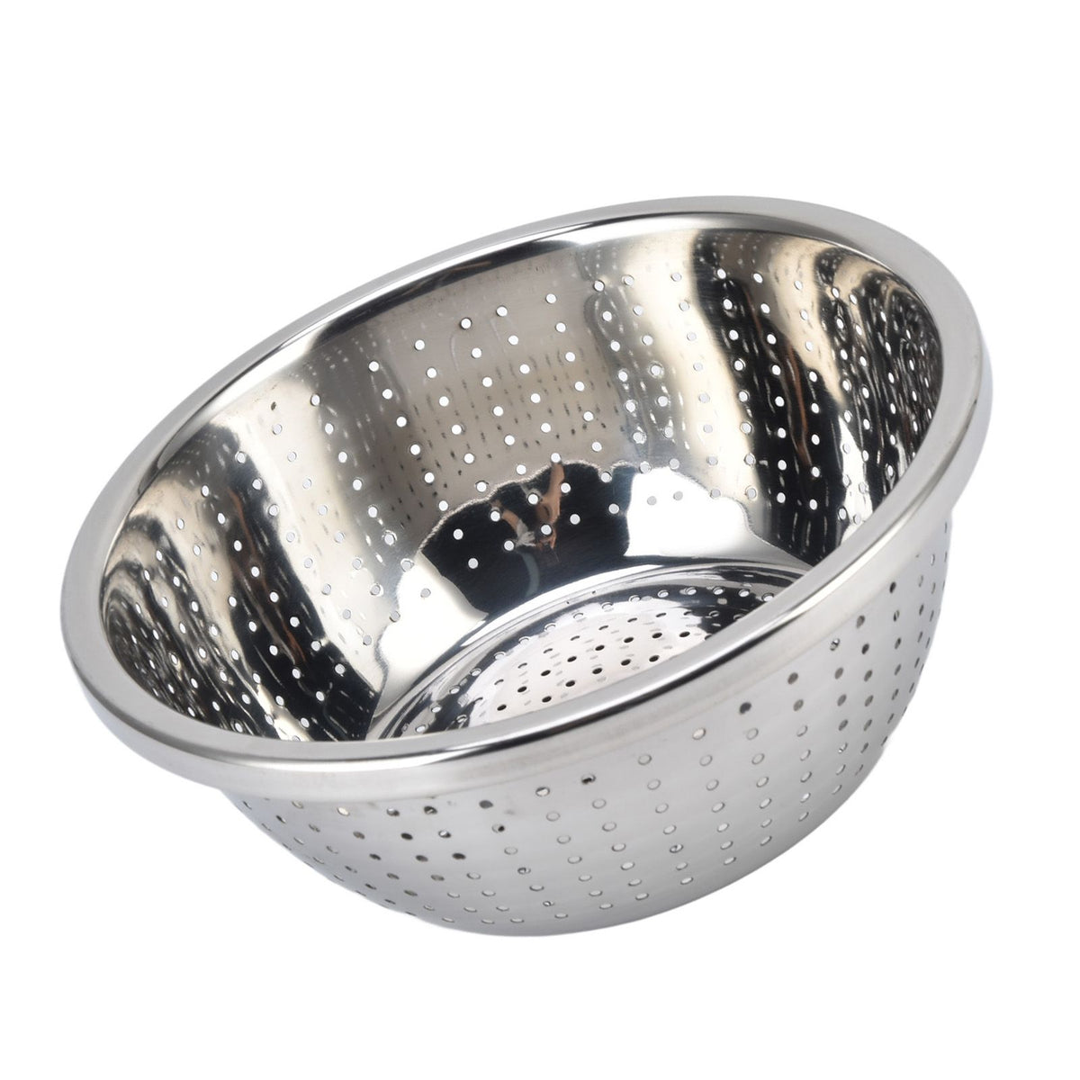 Vegetable Washing Basket Rustproof Multifunction Stainless Steel Colander for Kitchen Household Silver24cm