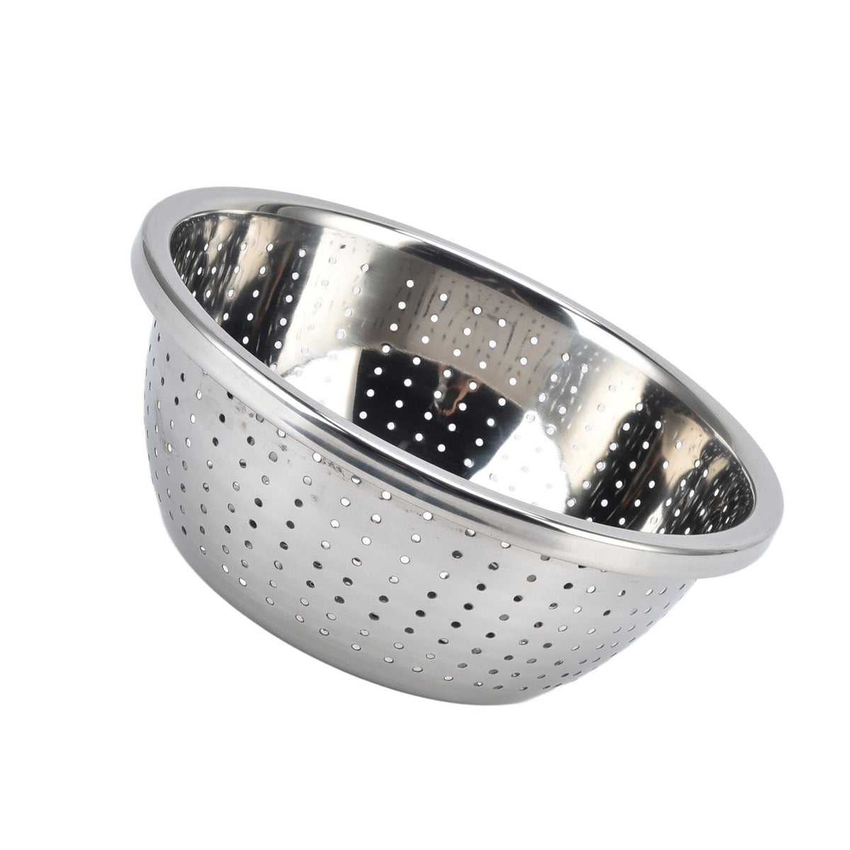 Vegetable Washing Basket Rustproof Multifunction Stainless Steel Colander for Kitchen Household Silver24cm