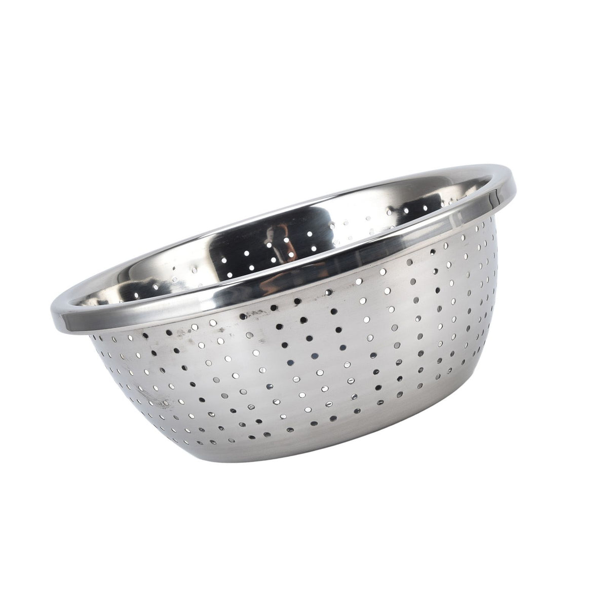 Vegetable Washing Basket Rustproof Multifunction Stainless Steel Colander for Kitchen Household Silver24cm