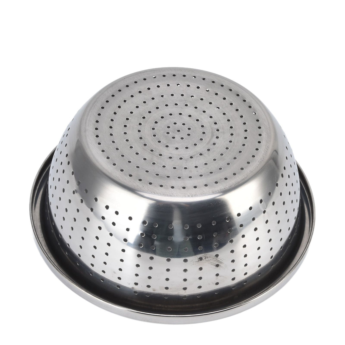 Vegetable Washing Basket Rustproof Multifunction Stainless Steel Colander for Kitchen Household Silver24cm