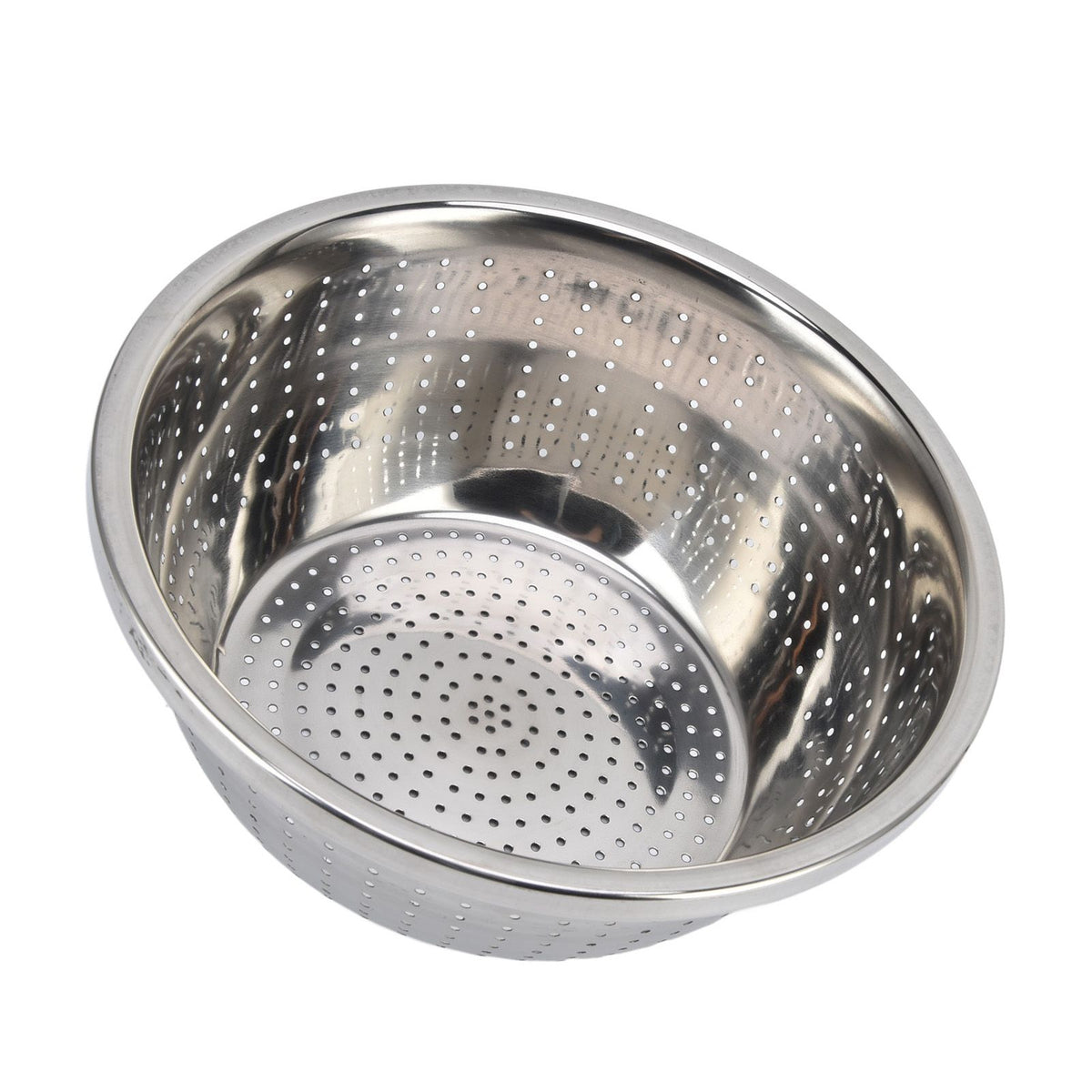 Vegetable Washing Basket Rustproof Multifunction Stainless Steel Colander for Kitchen Household Silver26cm