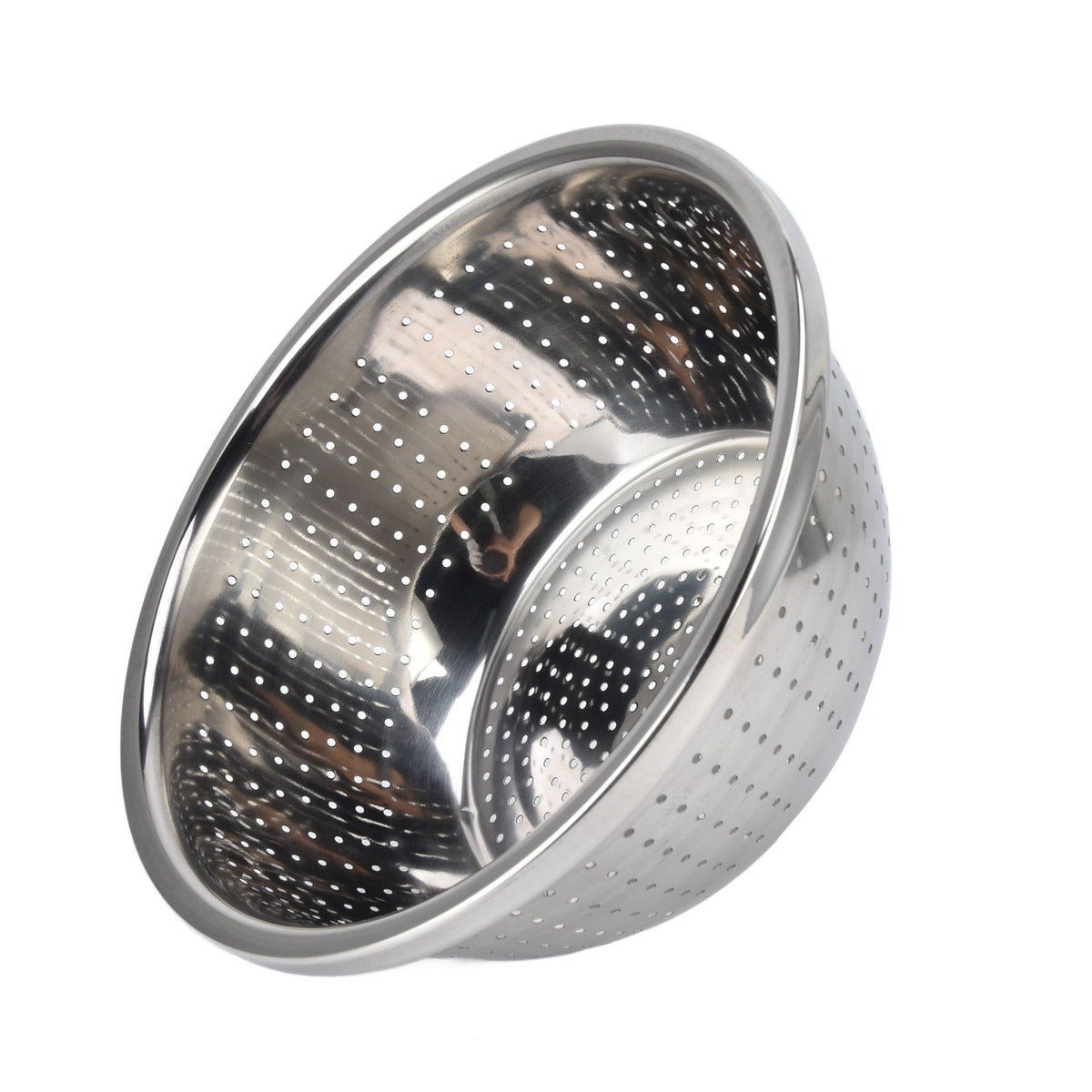Vegetable Washing Basket Rustproof Multifunction Stainless Steel Colander for Kitchen Household Silver26cm