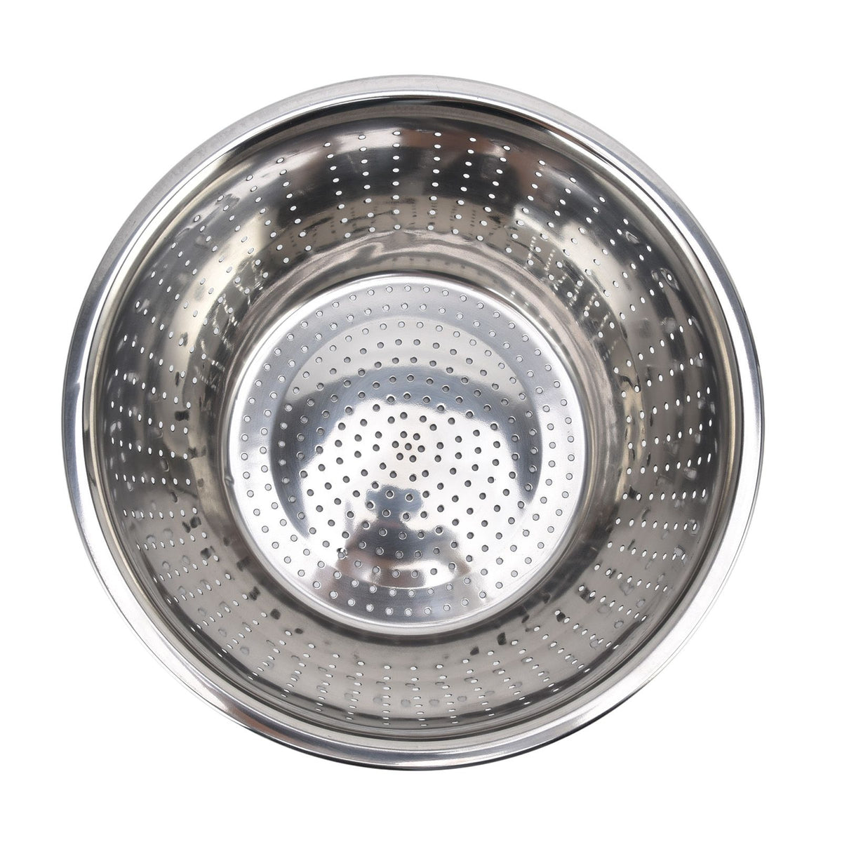 Vegetable Washing Basket Rustproof Multifunction Stainless Steel Colander for Kitchen Household Silver26cm