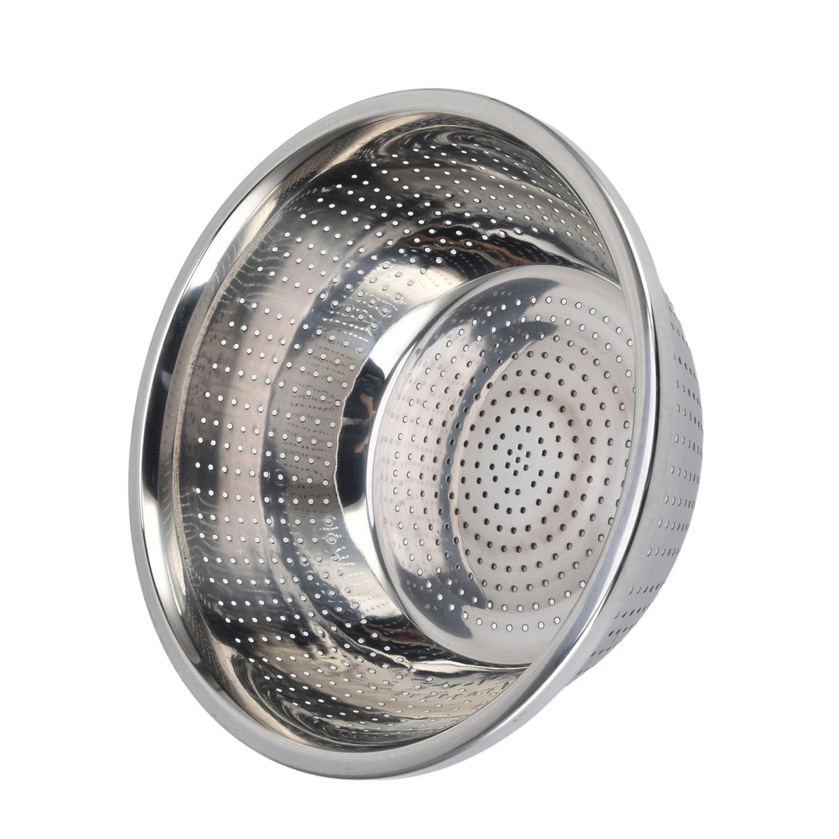 Vegetable Washing Basket Rustproof Multifunction Stainless Steel Colander for Kitchen Household Silver28cm