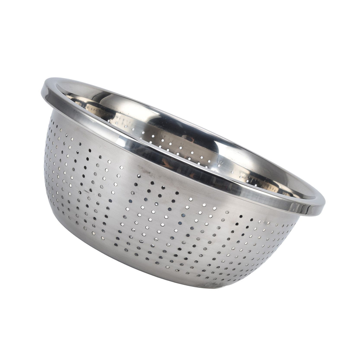 Vegetable Washing Basket Rustproof Multifunction Stainless Steel Colander for Kitchen Household Silver28cm