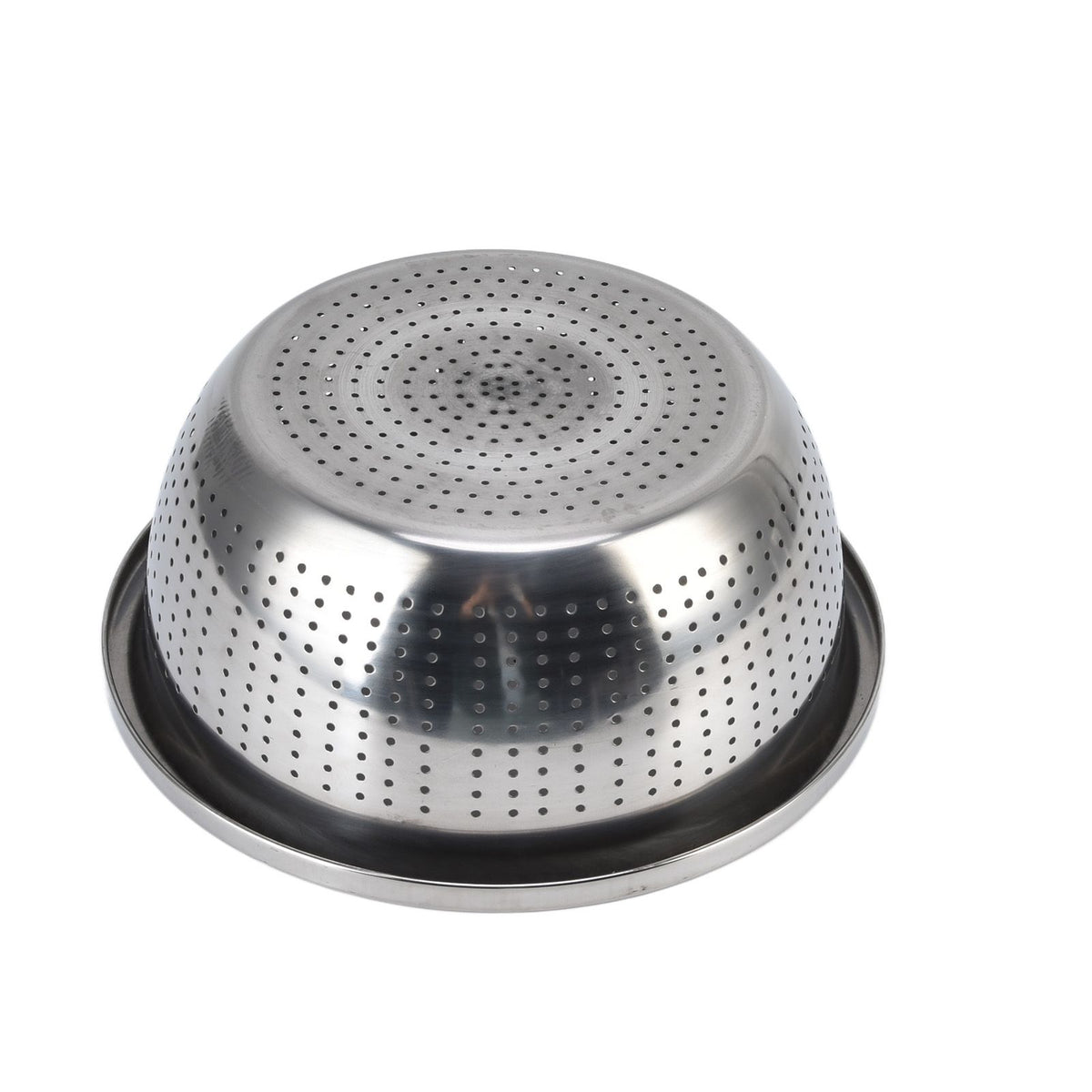 Vegetable Washing Basket Rustproof Multifunction Stainless Steel Colander for Kitchen Household Silver28cm