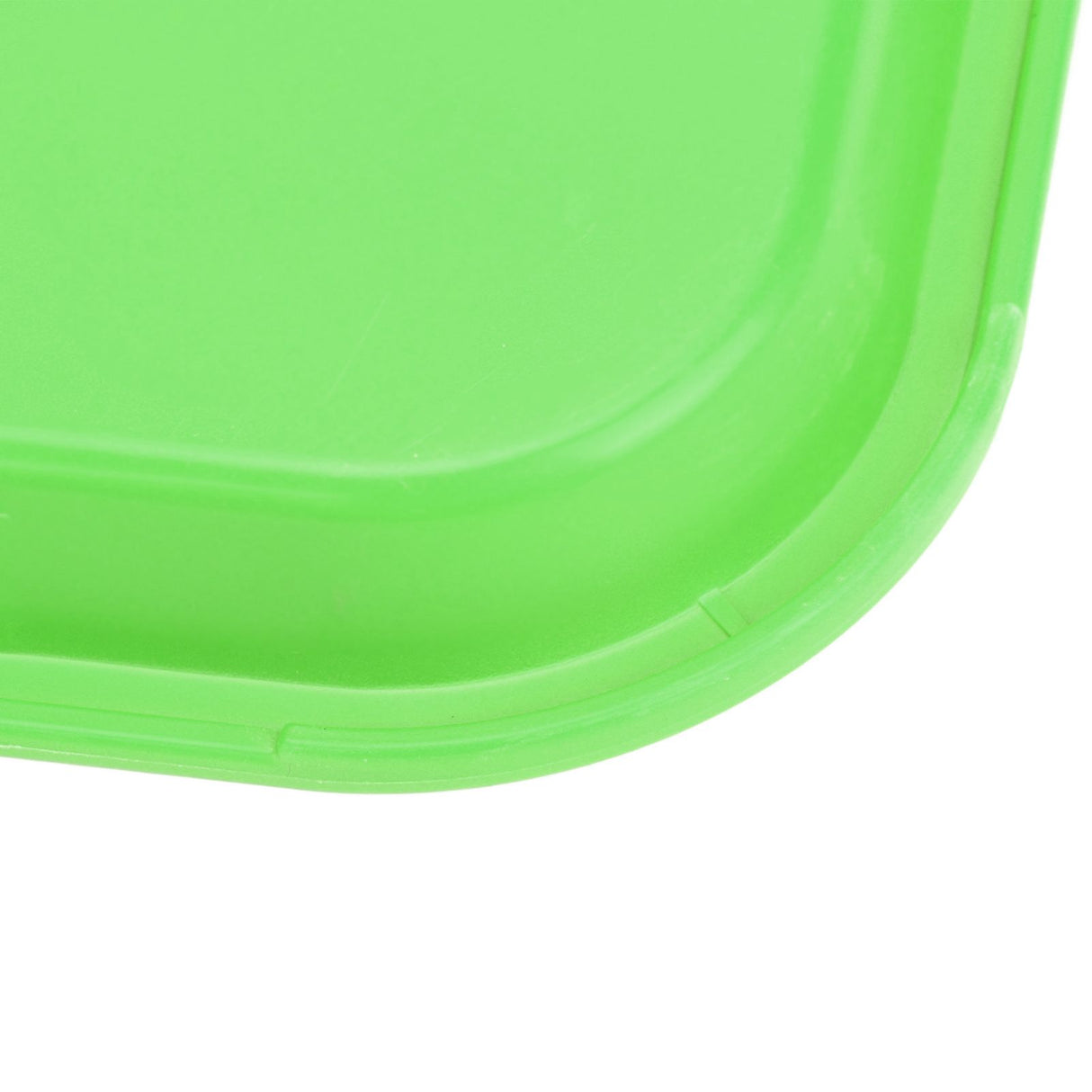Fast Food Tray PP Rectangular Thick Slip Resistant Multi Purpose Food Service Tray for Restaurant CanteenGreen