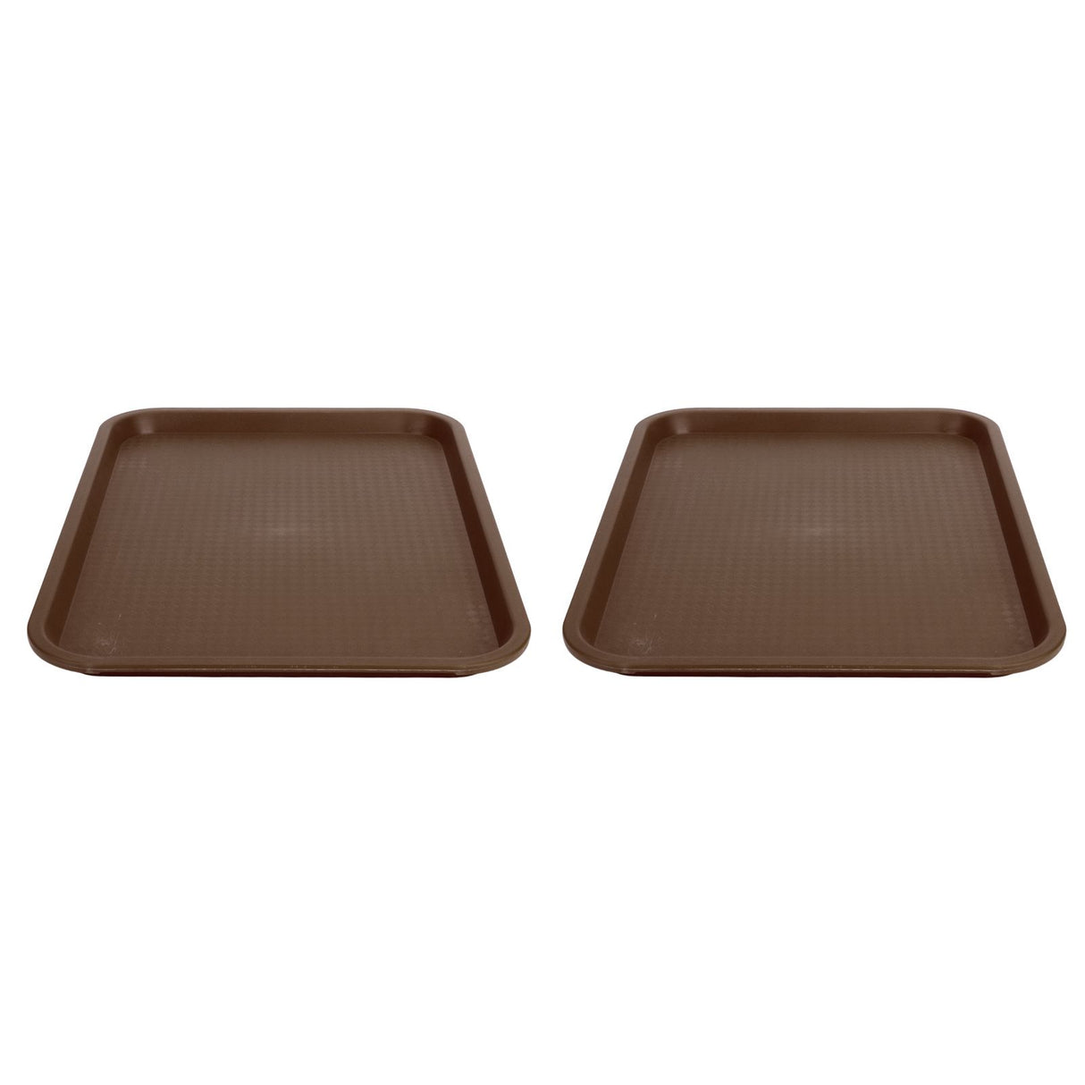 2pcs Food Tray Multifunctional Thickened Slip Resistance Chinese Fast Food Serving Tray for Dining Hall RestaurantsCoffee