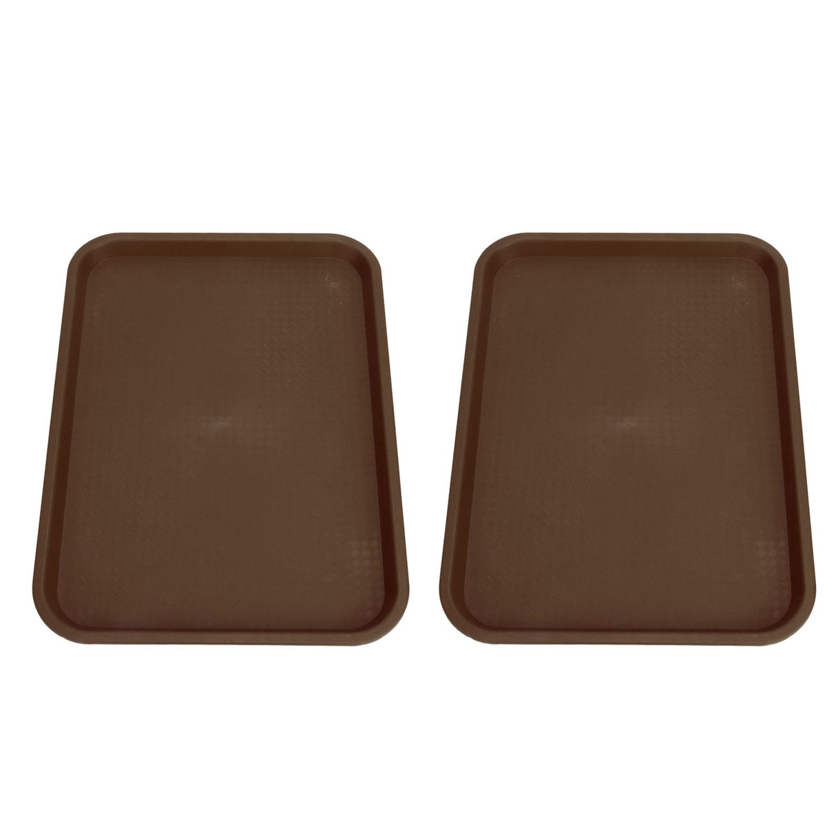 2pcs Food Tray Multifunctional Thickened Slip Resistance Chinese Fast Food Serving Tray for Dining Hall RestaurantsCoffee