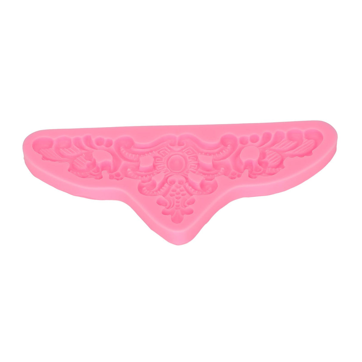 Embossed Pattern Silicone Molds Easy Demoulding Heat Resistant Flexible Odorless Scroll Border Lace Molds for DIY Cakes