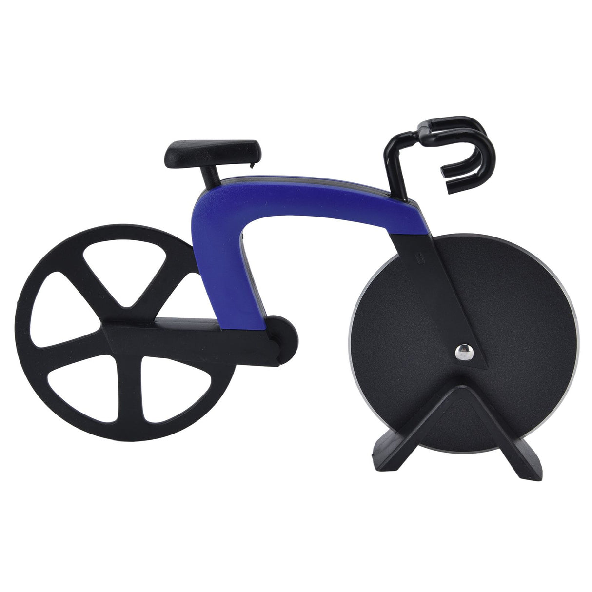 Bicycle Pizza Cutter Wheel Stainless Steel Bike Shape Pizza Knife Kitchen Pizza Cutting ToolBlue
