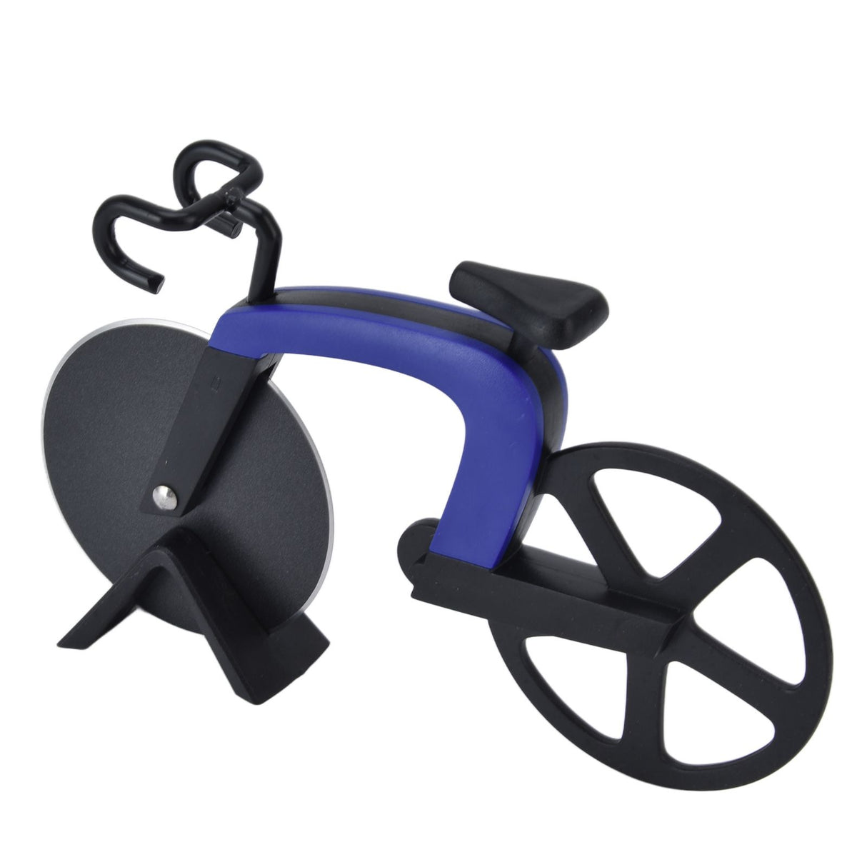 Bicycle Pizza Cutter Wheel Stainless Steel Bike Shape Pizza Knife Kitchen Pizza Cutting ToolBlue