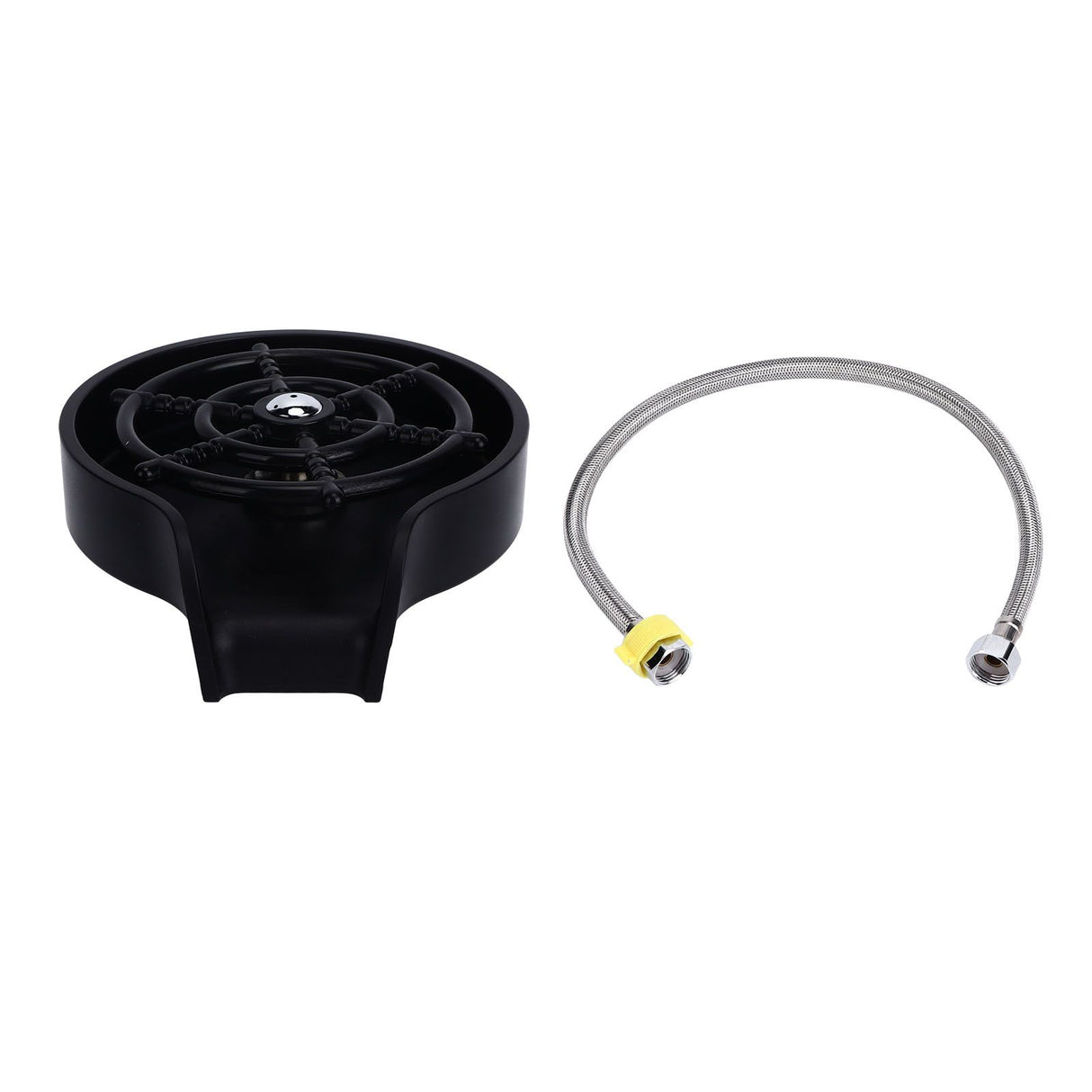 Cup Washer G1/2 Interface Quick Cleaning Detachable Kitchen Hotel Bar Wash Basin Press Glass Rinser for Bar Club Cup Washer with Hose