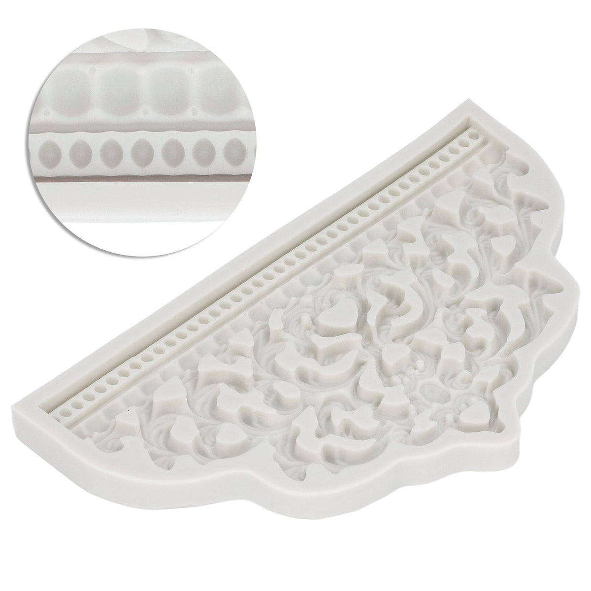 Crown Fondant Mold Large Crown Design Gray Food Grade Reusable Silicone High Temperature Resistan Odorless Silicone Mold