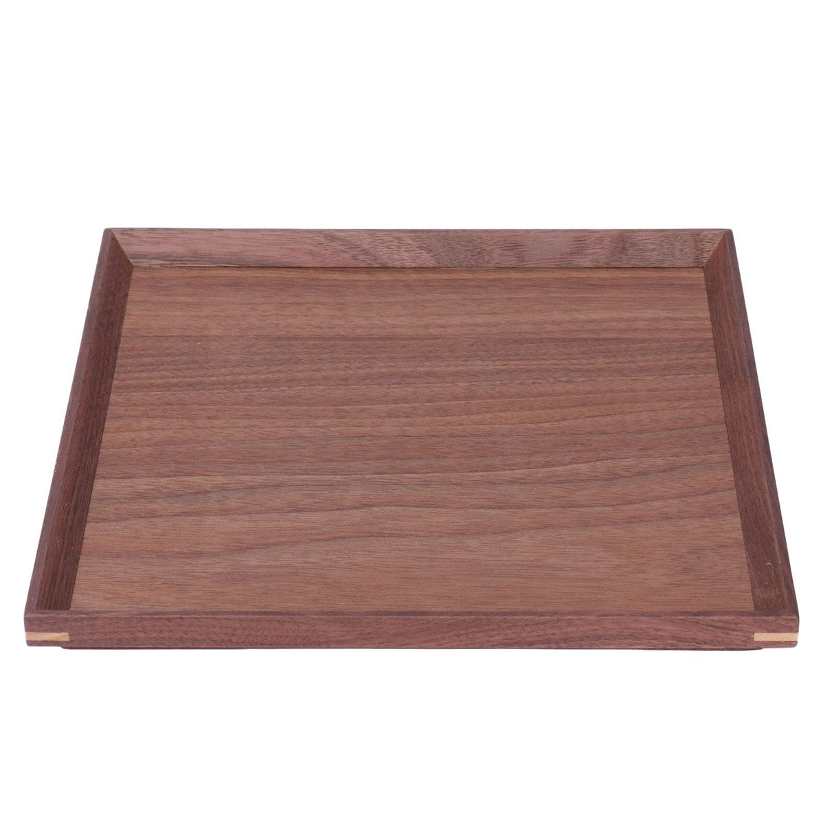 Wooden Tray Quadrate Shape Black Walnut Retro Classic Chinese Style Decorative Serving Tray for Tableware M