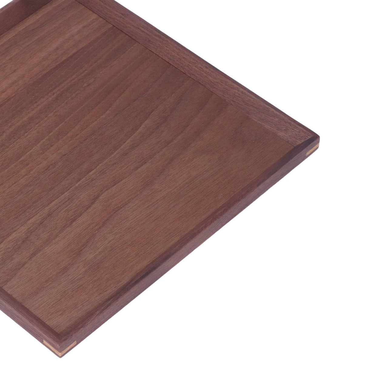 Wooden Tray Quadrate Shape Black Walnut Retro Classic Chinese Style Decorative Serving Tray for Tableware M