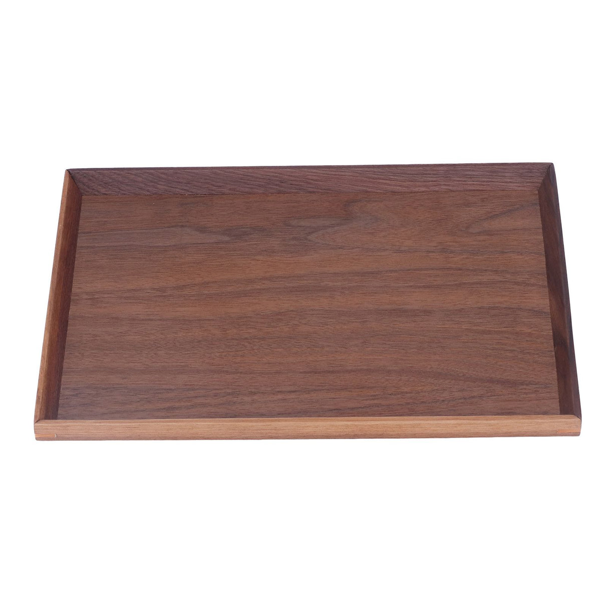 Walnut Wooden Tray Rectangle Serving Tray Tenon Structure Chinese For Tea Fruit Dessert Bread M