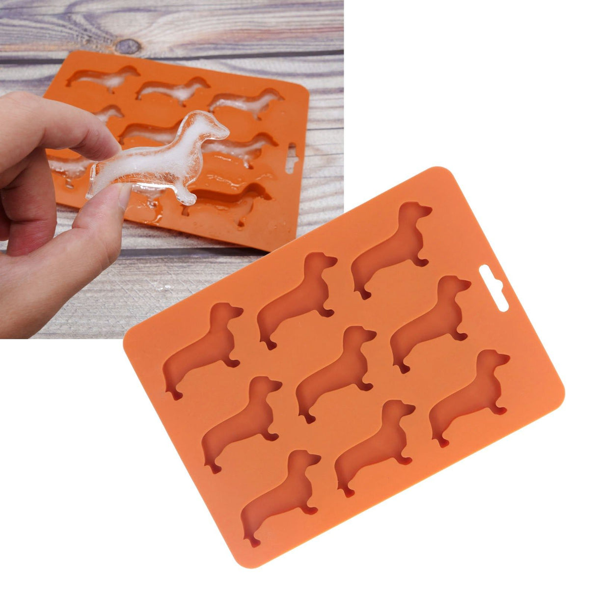 Silicone Ice Cube Trays Dog Shaped Silicone Ice Cube Mold for Chocolate Crayons Candles Yoghurt