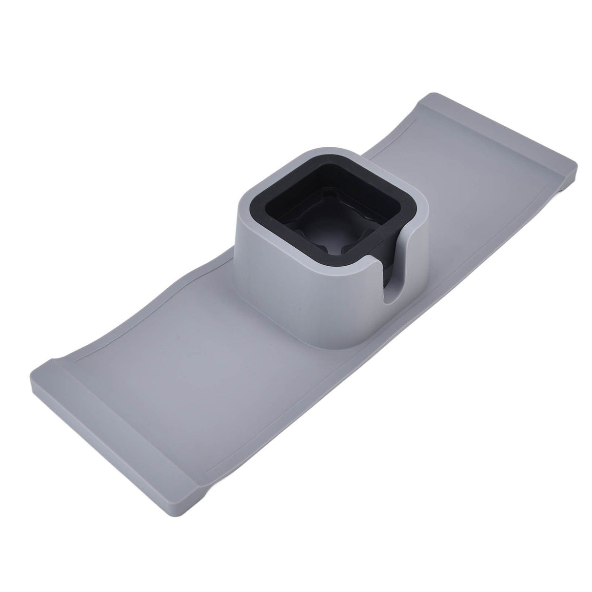 Cup Holder Couch Arm Cup Holder Sofa Arm Cup Tray Silicone Body for Living Room Balcony Gray