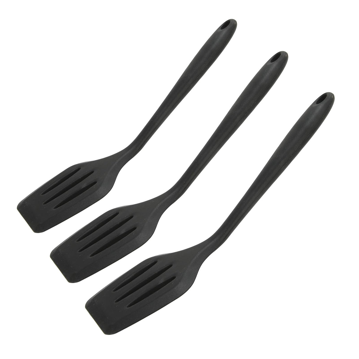 3Pcs Silicone Spatula Easy Cleaning Odorless Food Grade Silicone Slotted Turner Spatula Multifunctional Kitchen Tool