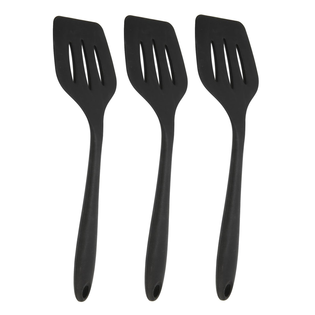3Pcs Silicone Spatula Easy Cleaning Odorless Food Grade Silicone Slotted Turner Spatula Multifunctional Kitchen Tool