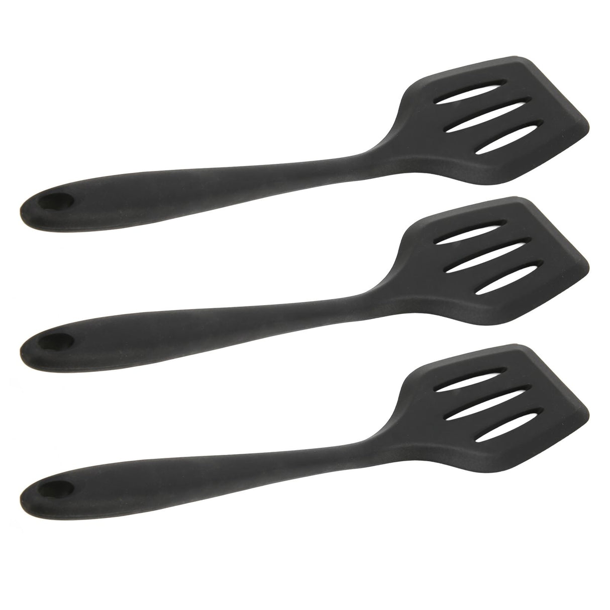 3Pcs Silicone Spatula Easy Cleaning Odorless Food Grade Silicone Slotted Turner Spatula Multifunctional Kitchen Tool