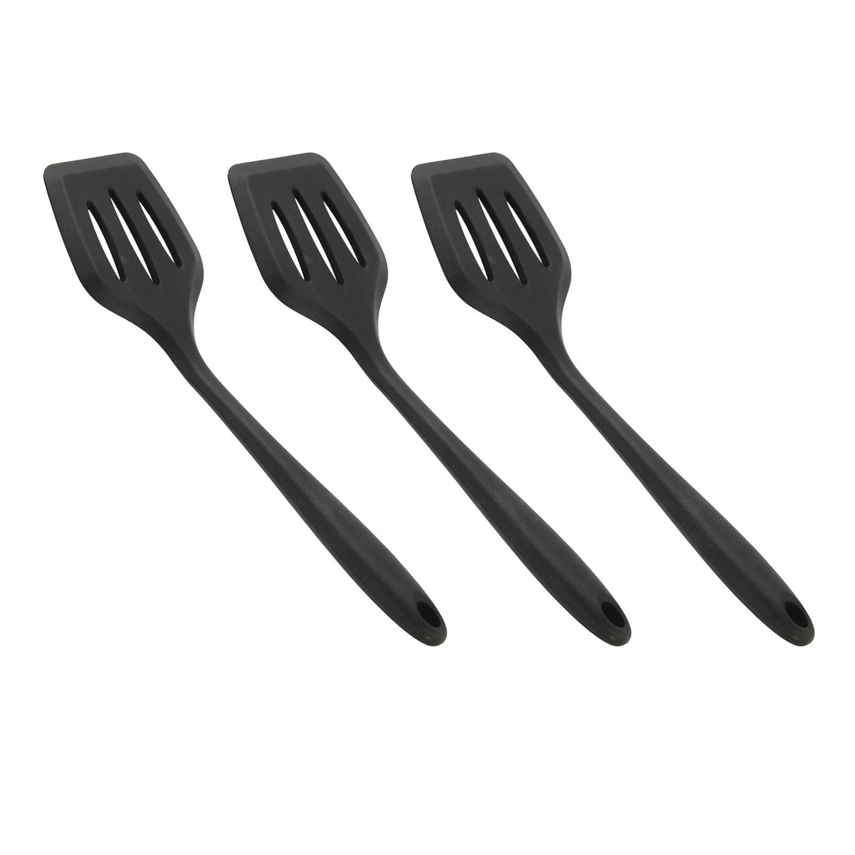 3Pcs Silicone Spatula Easy Cleaning Odorless Food Grade Silicone Slotted Turner Spatula Multifunctional Kitchen Tool