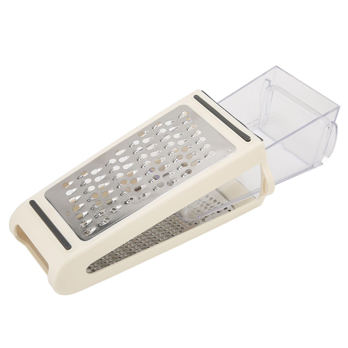 Cheese Grater Double Sided Removable Container ABS PS Material 22x13.5x8.5cm/8.7x5.3x3.3in Food Grater for Kitchen