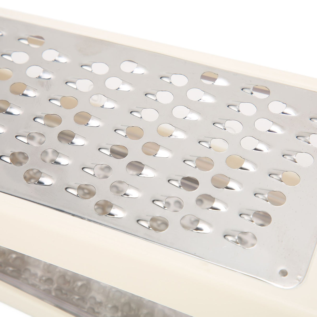Cheese Grater Double Sided Removable Container ABS PS Material 22x13.5x8.5cm/8.7x5.3x3.3in Food Grater for Kitchen