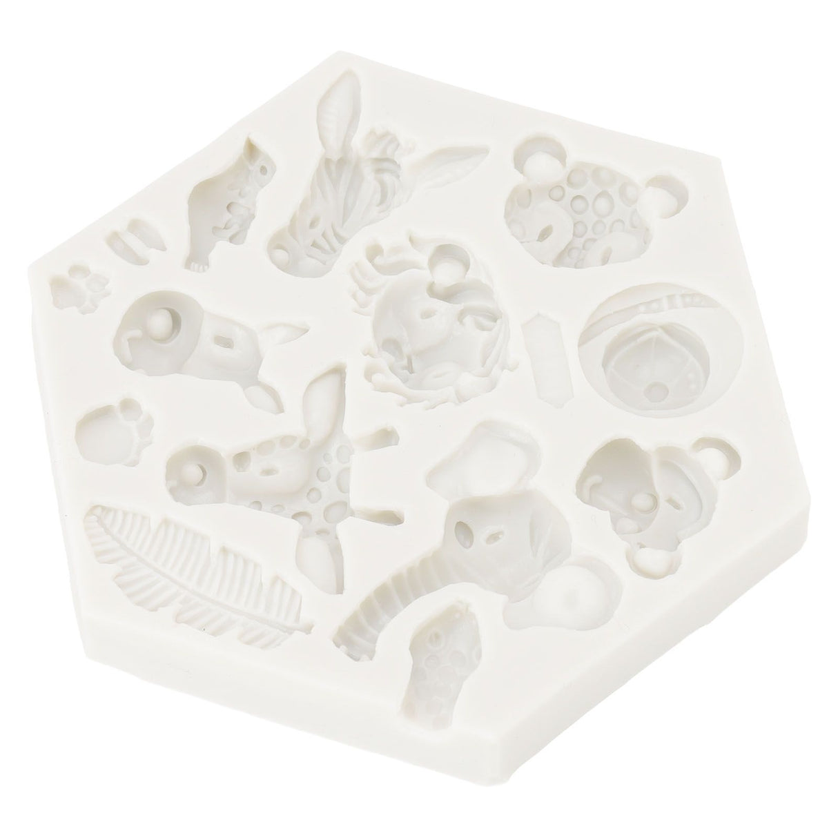 Silicone Mold Cute Animal Shape Easy Demoulding Flexible Soft Baking Mold for DIY Cake Fondant Chocolate 951 Grey