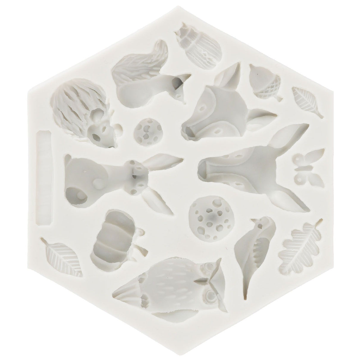 Silicone Mold Cute Animal Shape Easy Demoulding Flexible Soft Baking Mold for DIY Cake Fondant Chocolate 952 Grey