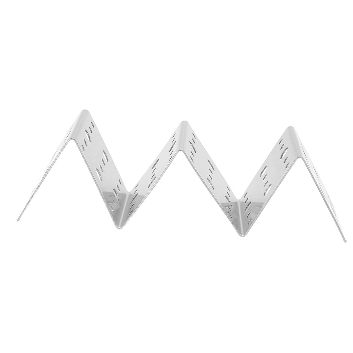 Taco Holder Round Holes Stainless Steel Taco Holder Stand Dishwasher Oven and Grill Safe 14x5x4cm / 5.5x2.0x1.6in