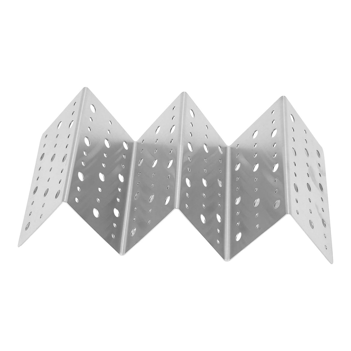 Taco Holder Round Holes Stainless Steel Taco Holder Stand Dishwasher Oven and Grill Safe 20x10x6cm / 7.9x3.9x2.4in