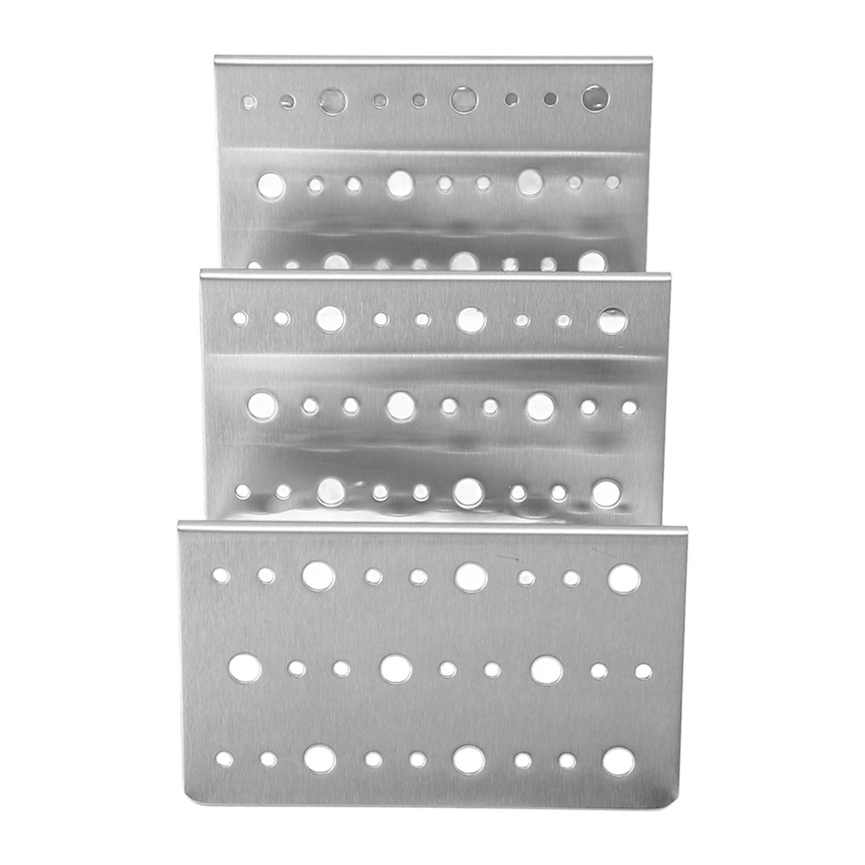 Taco Holder Round Holes Stainless Steel Taco Holder Stand Dishwasher Oven and Grill Safe 20x10x6cm / 7.9x3.9x2.4in