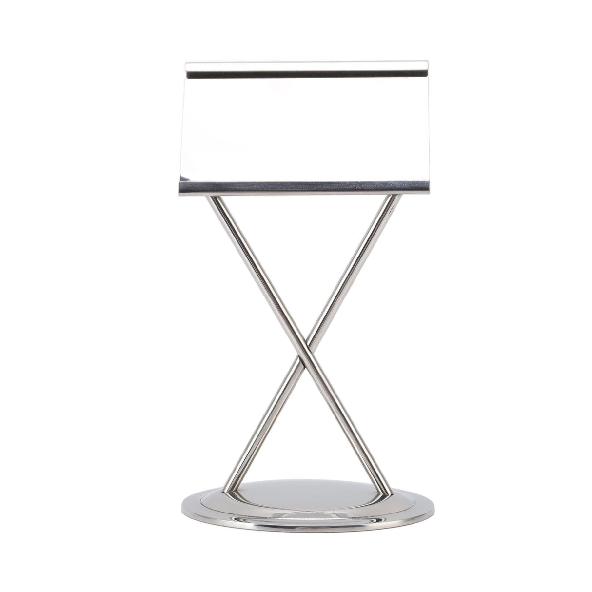 Business Card Holder Stainless Steel Elegant Style Antioxidant Durable Stable Name Card Holder for Office Party Meeting Silver