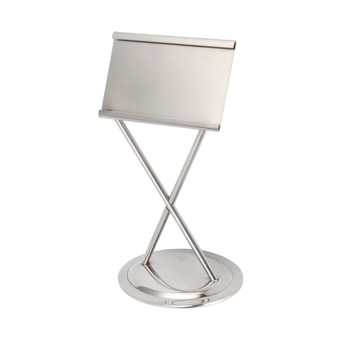 Business Card Holder Stainless Steel Elegant Style Antioxidant Durable Stable Name Card Holder for Office Party Meeting Silver