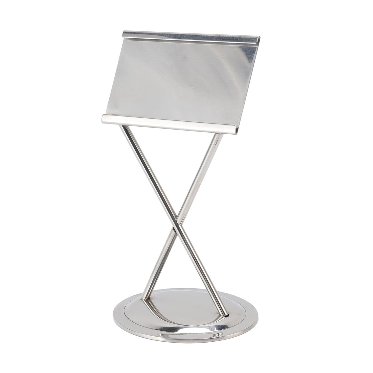 Business Card Holder Stainless Steel Elegant Style Antioxidant Durable Stable Name Card Holder for Office Party Meeting Silver