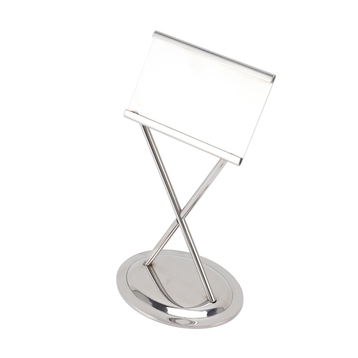 Business Card Holder Stainless Steel Elegant Style Antioxidant Durable Stable Name Card Holder for Office Party Meeting Silver