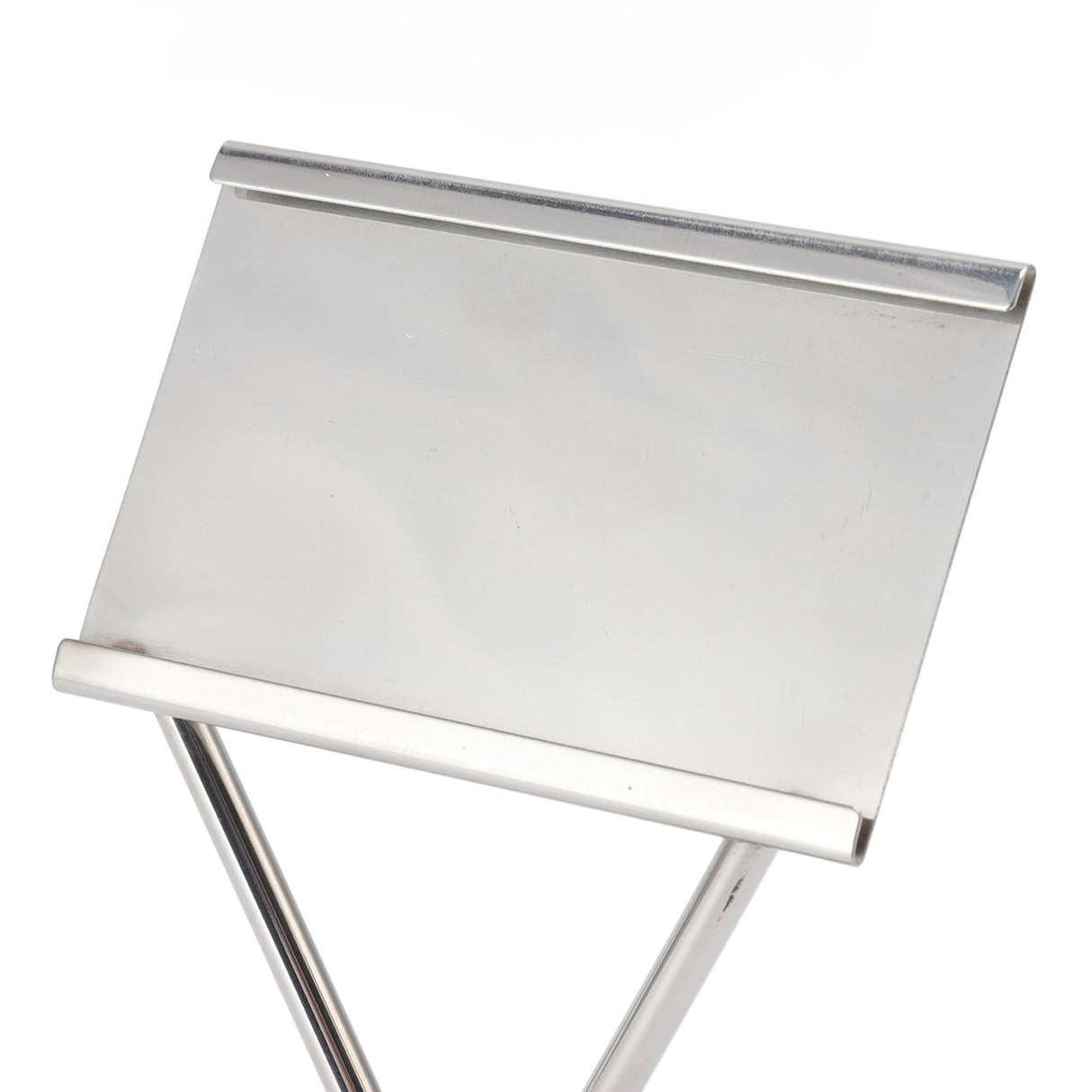 Business Card Holder Stainless Steel Elegant Style Antioxidant Durable Stable Name Card Holder for Office Party Meeting Silver