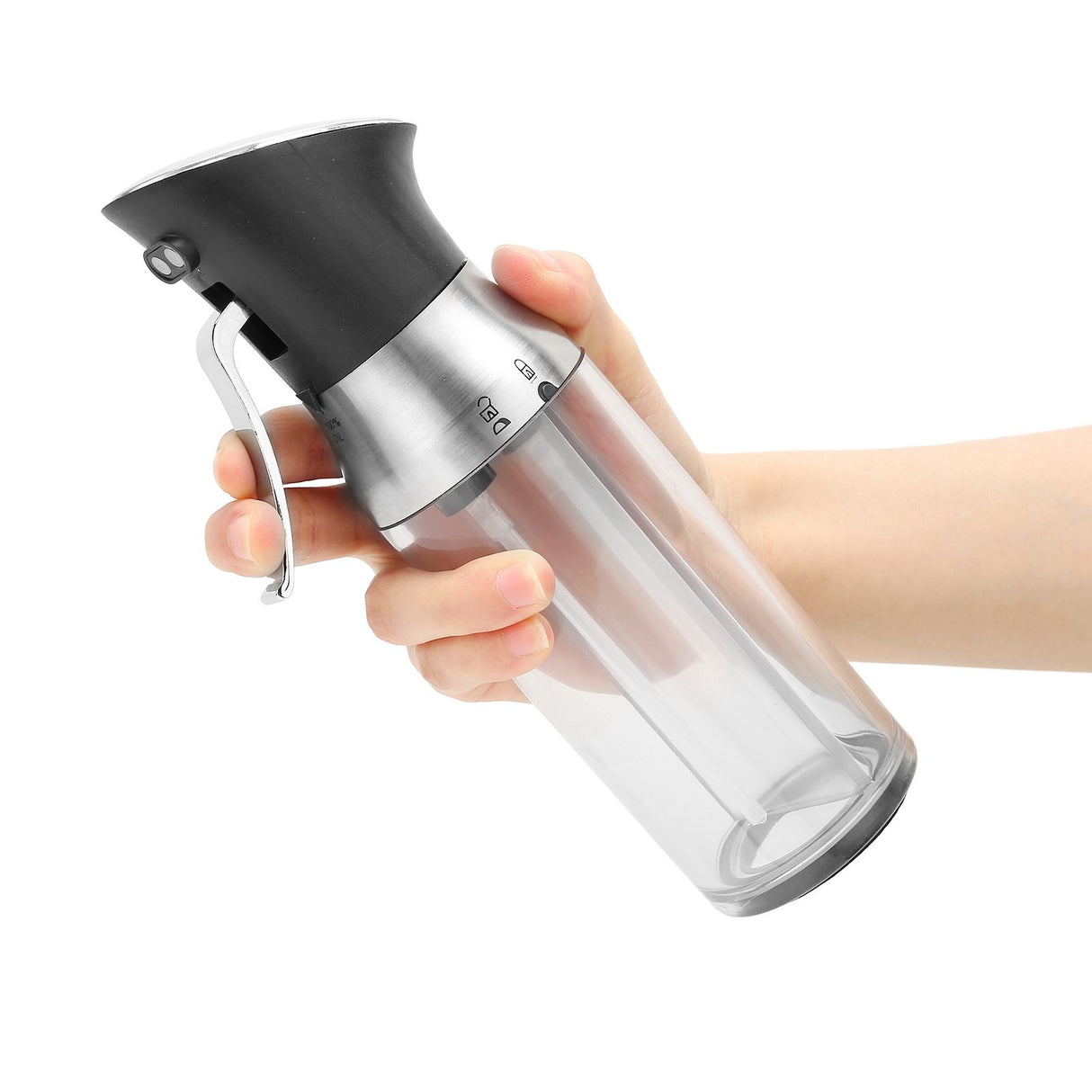Oil Bottle Portable Home Kitchen Barbecue Picnic Non Slip Columnar Atomization Spray Bottle Olive Oil Dispenser