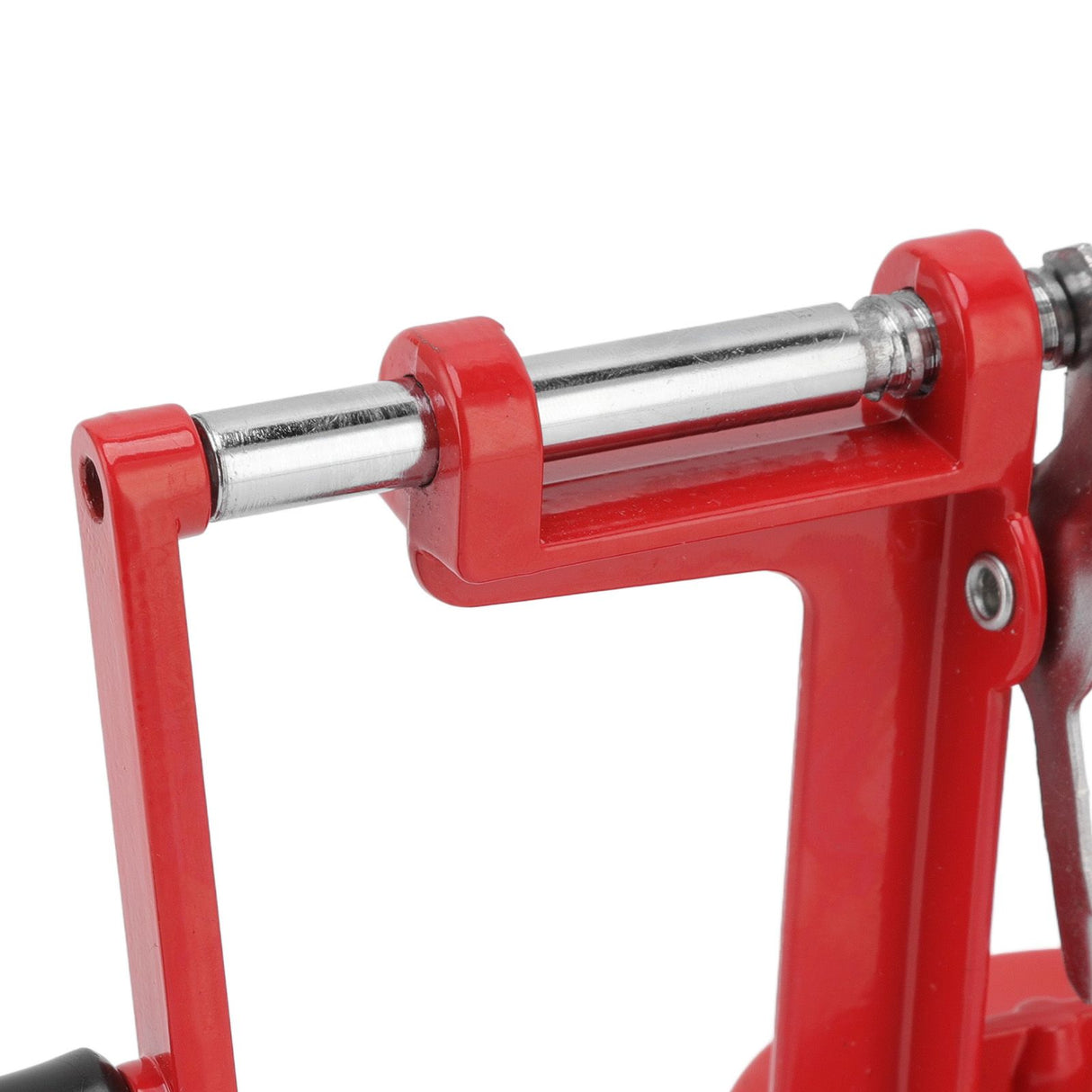 Potato Spiral Cutter Multifunctional Manual Rotating Stainless Steel Blade Rust Resistant Red Twisted Spiral Potato Peeler