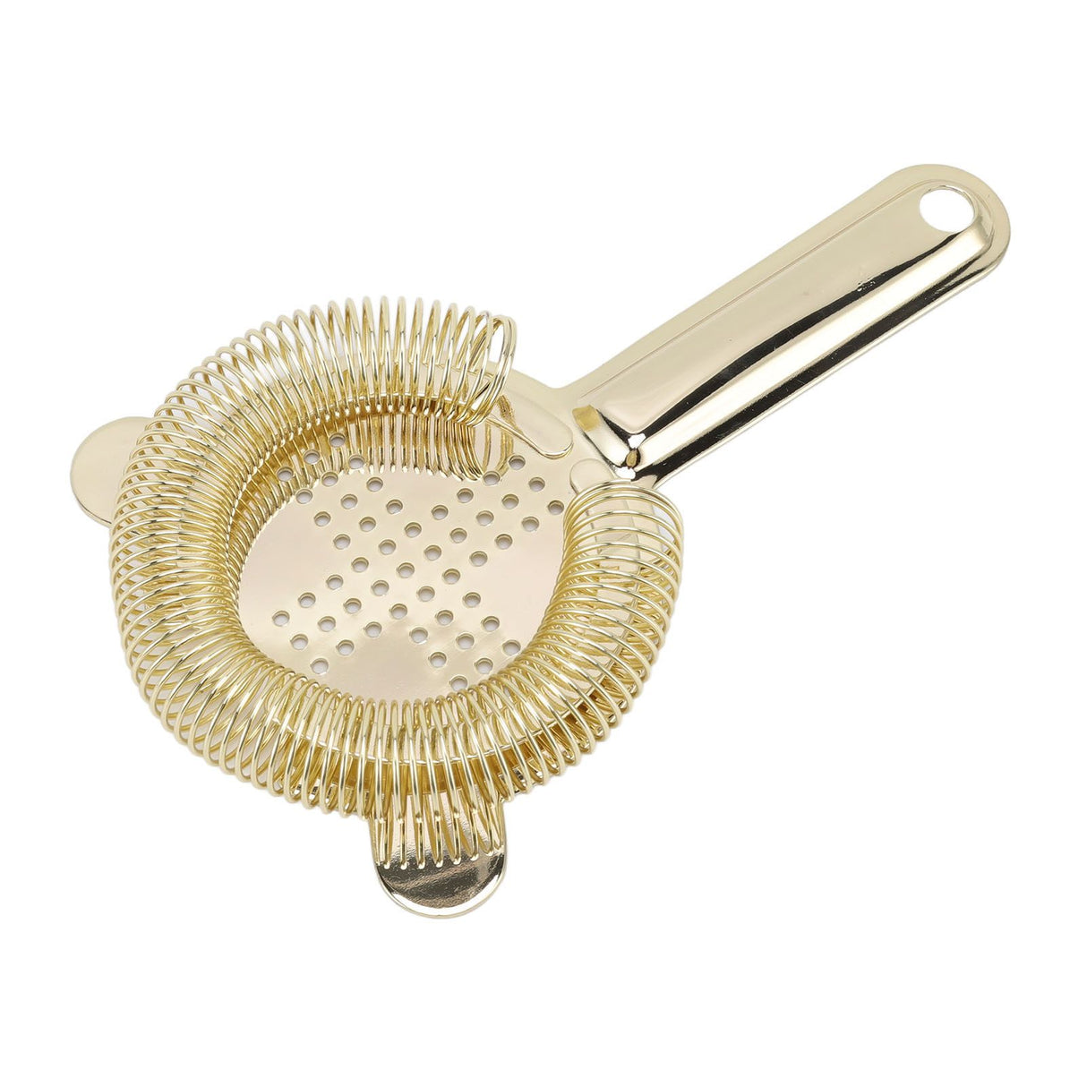 Cocktail Strainer Anti Rust Efficient Filtering 304 Stainless Steel Strainer Bar Tool for Home Mini Bars Clubs Restaurants Gold