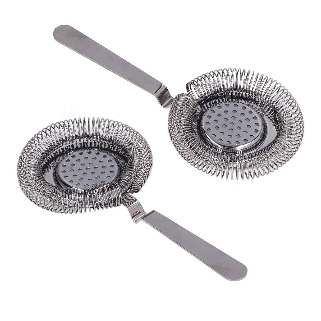 Bar Strainer Fine Filtering Professional Stainless Steel Cocktail Strainer for Bartending Restaurant Party Black Plated