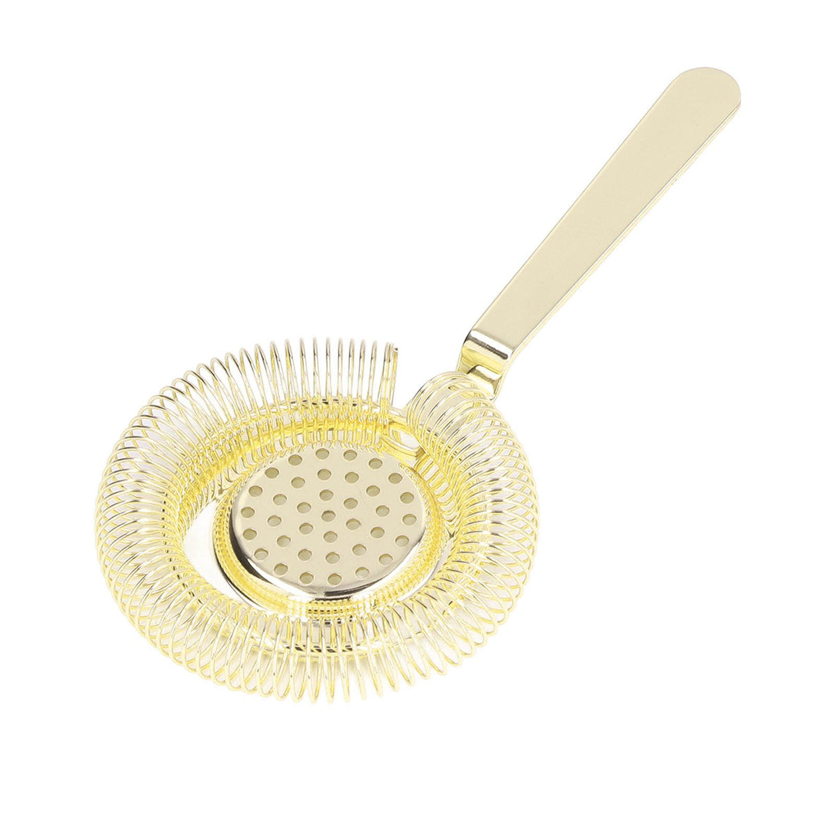 Bar Strainer Fine Filtering Professional Stainless Steel Cocktail Strainer for Bartending Restaurant Party Golden